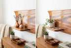 Reloj de Pared Flecha Curva con Estante