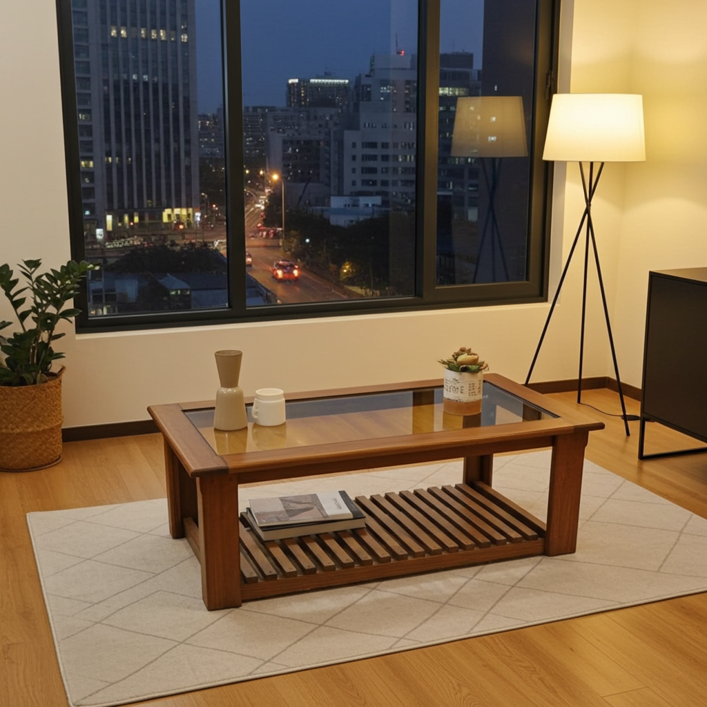 Mesa Ratona con Vidrio