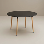 Mesa Milan Circular Negra