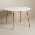 Mesa Milan Circular Blanca