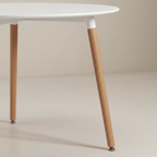 Mesa Milan Circular Blanca