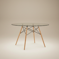 Mesa Eames de Vidrio Circular