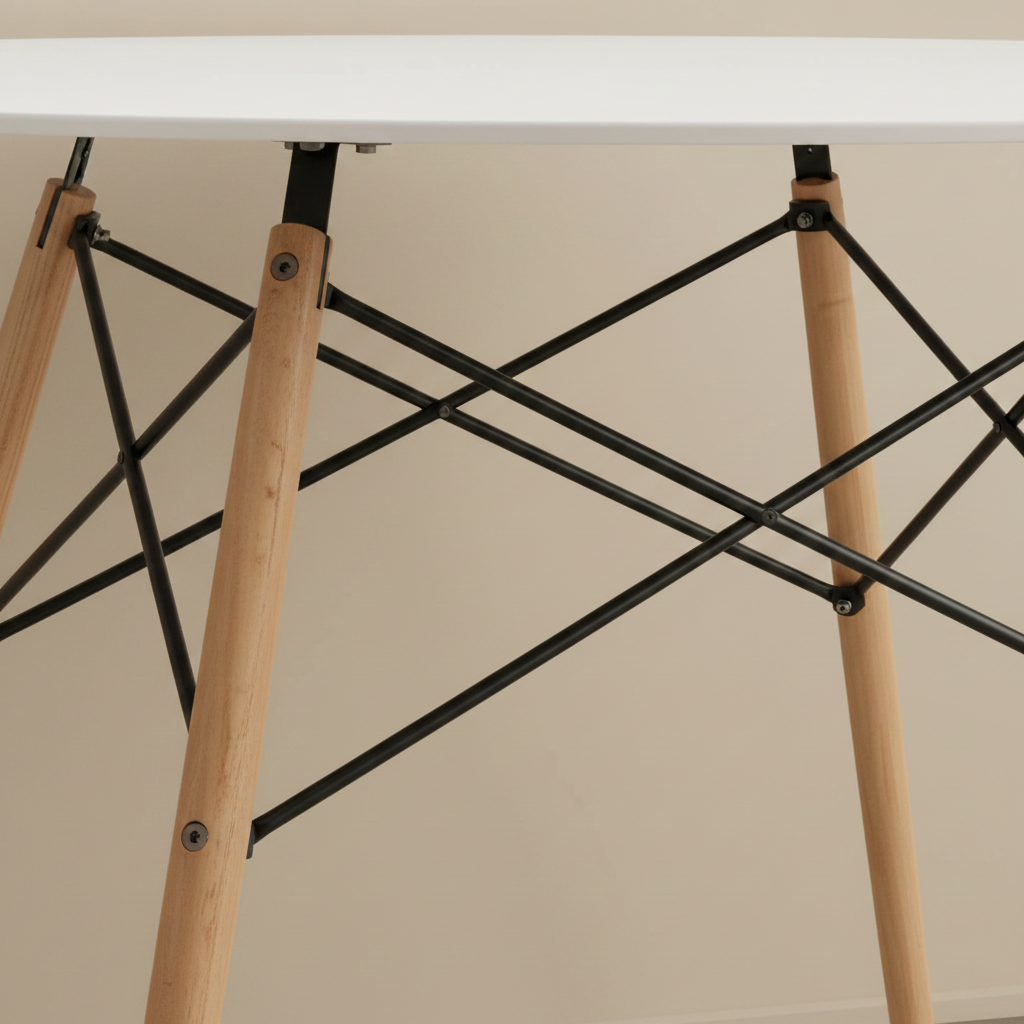 Mesa Eames Circular Blanca